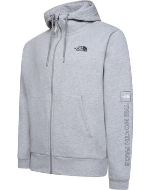 The North Face M Outline Logo Box Hoodies Cotton - Grey
