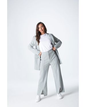 Urban Bliss Check Trouser - White