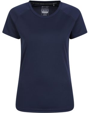 Mountain Warehouse 'Endurance' Isocool T-Shirt Sun Protection Breathable Tee - Blue