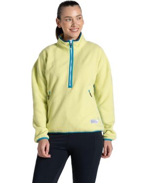 Craghoppers Ladies Co2 Renu Technology Half Zip Fleece Top (Key Lime) - Green
