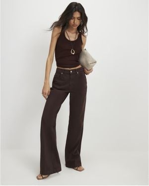 River Island Bootcut Jeans Mid Rise Cotton - Blue