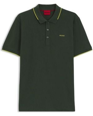 HUGO Printed Logo Polo Shirt - Green