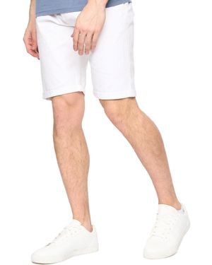 Crosshatch Sinwood Chino Shorts - White