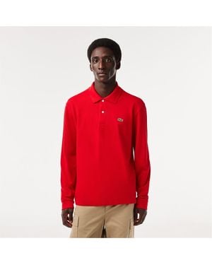 Lacoste Long Sleeve Polo - Red