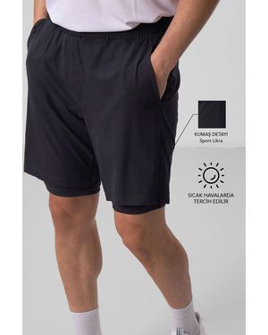 TOMMY LIFE Regular Fit Jersey Shorts - Black