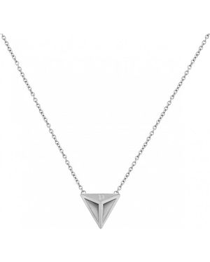 Police Pj.26496Pss.01 Ladies Necklace - White