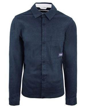 Ben Sherman Trucker Navy Overhemd Jas - Blauw