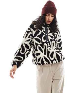 ONLY Button Down Borg Fleece - White