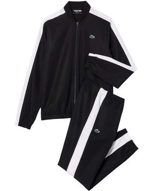 Lacoste Colourblock Tennis Trainingspak Set (zwart, Wit)