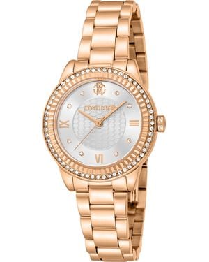 Roberto Cavalli Stainless Steel Colour Watch - Natural