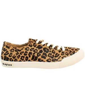 Seavees Monterey Mulholland Plimsolls Leather - Brown