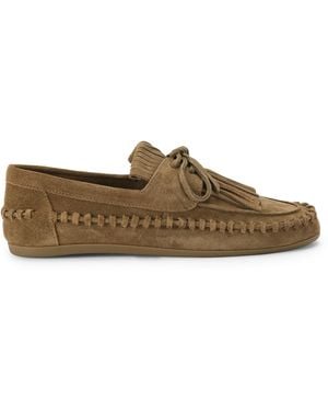 Steve Madden Suede Samual Loafers - Brown