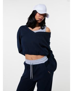 Pink Vanilla Double Layered Jumper - Blue