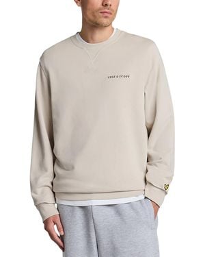 Lyle & Scott Sweatshirt Loopback Jumper - Grey