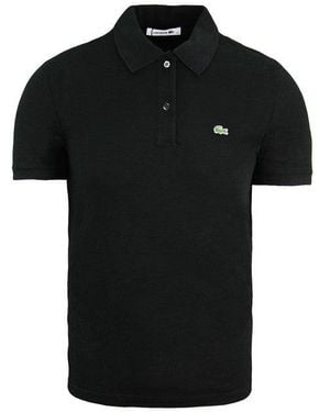Lacoste Short Sleeve Cotton Polo Shirt Pf6958 031 - Black