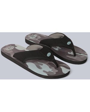 Mountain Warehouse 'Jekyl' Flip Flops With Soft Padded Upper Straps Slip-On Beach Sandals Outdoors - Grey