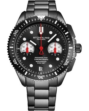 Stuhrling Velocity 4016 Quartz 42Mm Chronograph - Grey