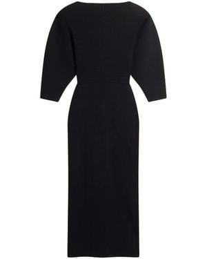 Ted Baker Vanitha Sculptured Rib Knitted Maxi Dress - Black