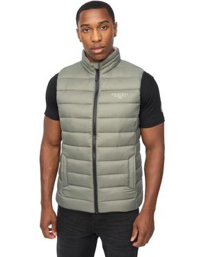 Crosshatch Gattering Mve Quilted Gilet (Sage) - Green