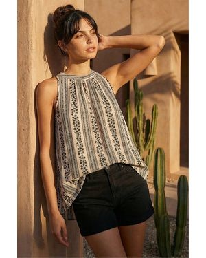 D.u.s.k Floral Halter Neck Top - Brown