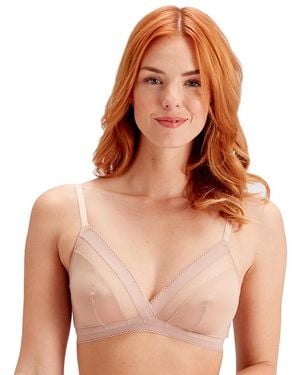 Pretty Polly Naturals Triangle Bra - Brown