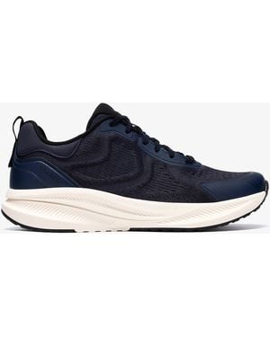 Clarks Bolham Lace Knit Trainers - Blue