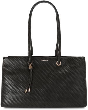 Carvela Kurt Geiger Antionia Weave Ew Bag - Black