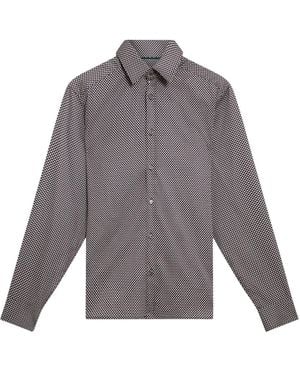 Ted Baker Jozef Mini Geo Print Shirt - Grey