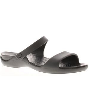 Crocs™ Cleo Flat Sandals Black - Brown