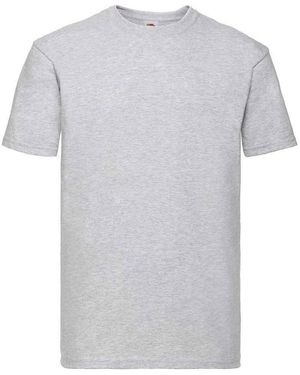Fruit Of The Loom Super Premium Heather T-shirt Voor Volwassenen (grijs)