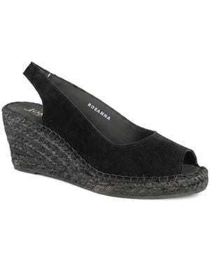 Jones Bootmaker Rosanna Slingback Wedges - Black