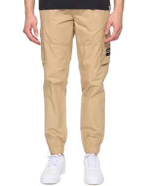Duck and Cover Chesser Cargo Jog Trousers - Natural