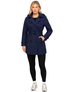 Enzo Trench Coat - Blue