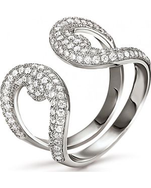 Folli Follie 3R15S059C-52 Ladies Ring Sterling - Grey