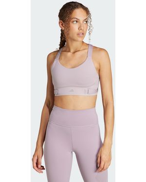 adidas Originals Fastimpact Luxe Run High-Support Bra - Purple
