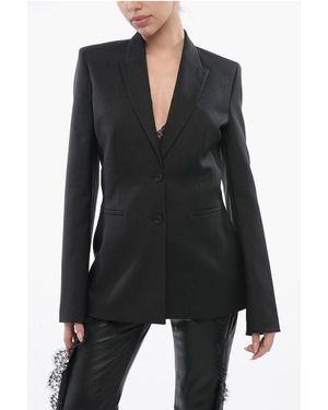 Off-White c/o Virgil Abloh For Ever Blazer Slim Fit Corporate Tech Con Rever A Lancia - Black