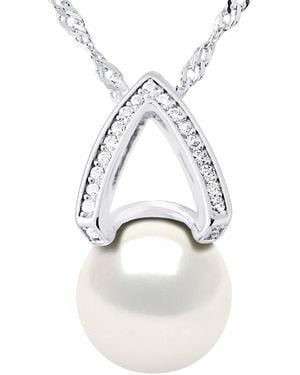 Lova - Lola Van Der Keen Witte Parelhalsband 10 Mm Zirkoniumoxiden