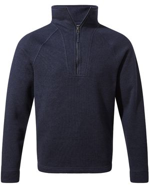 Craghoppers Wole Quarter Zip Fleece Top Marl) - Blue