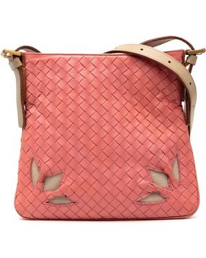 Bottega Veneta Pre-Owned Nappa Intrecciato Crossbody - Pink