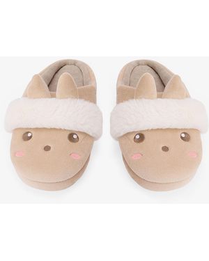 Penti Cute Rabbit Embroidered Home Slippers - Pink