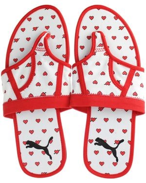 PUMA Brief Case Graphic Flip-Flops - Red
