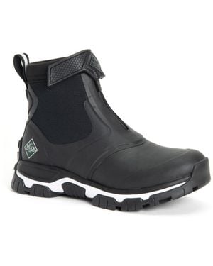Muck Boot Muck Laarzen Apex Mid Zip Rubber Zwart/wit Wellington Laarzen