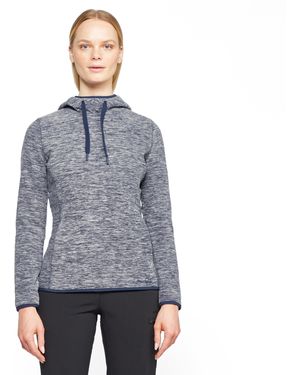 Peter Storm Lightweight Marl Fleece Mid-Layer Hoodie For Walking & Hiking - Blue