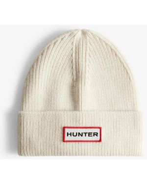 HUNTER Jura Beanie Hat/Scarf Boxset Acrylic - White