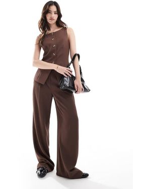 French Connection Harrie Tailored Trousers Co-Ord - Brown