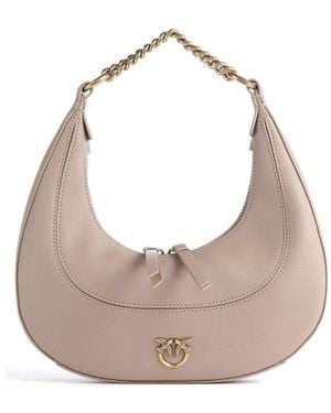 Pinko Brioche Hobo Mini Tas - Wit