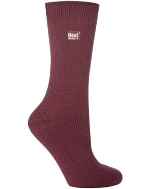 Heat Holders Ladies Original Thick Winter Thermal Socks - Purple