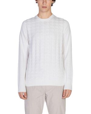 Antony Morato Textured Knit Pullover Jumper - White