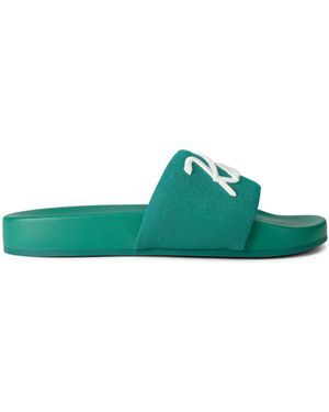 Kurt Geiger Script Slide Sliders - Green