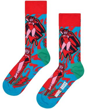 Happy Socks Marvel Scarlet Witch Novelty - Blue